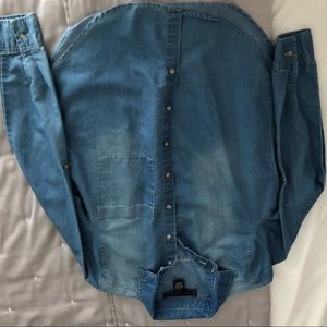 Denim button up